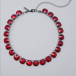 White House Back Market Red Stone Station Necklace